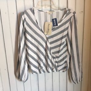 Striped long sleeve shirt